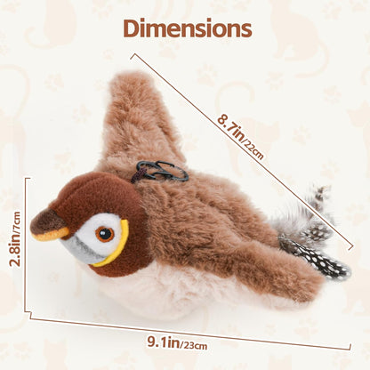 YoPoll Interactive Chirping Bird Cat Toy