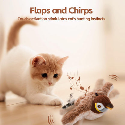 YoPoll Interactive Chirping Bird Cat Toy