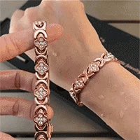 🔥 LAST DAY 70% OFF 🔥 – Flower Copper Bracelet for Weight Loss, Metabolism & Slim Body