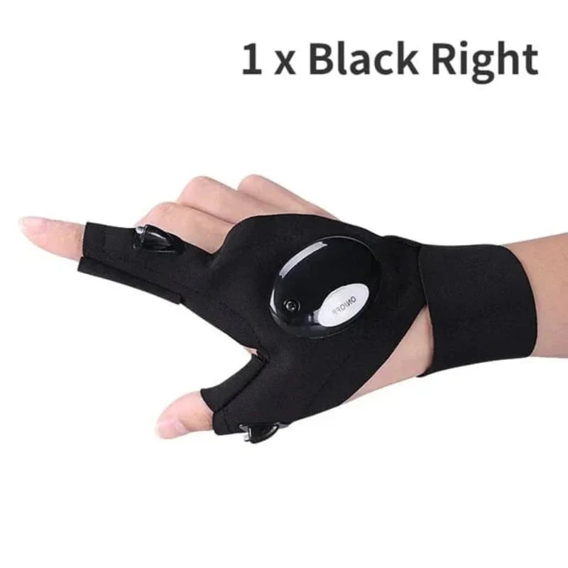 🔥🔥Hands-Free LED Half Finger Gloves