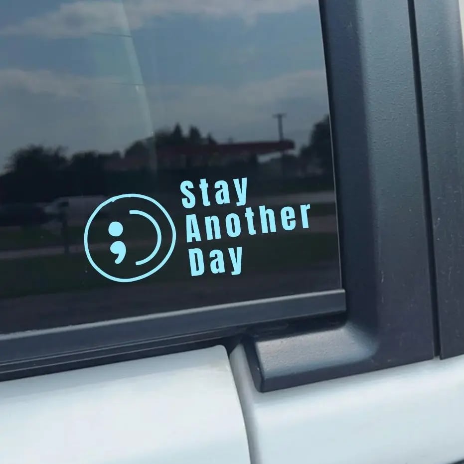 🎗️Share Pack❤️ SAD Mental Health Awareness Car Decal(3pcs)