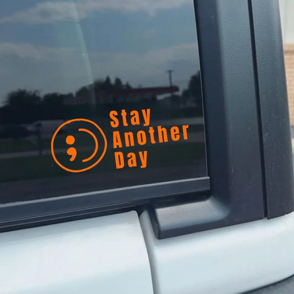 🎗️Share Pack❤️ SAD Mental Health Awareness Car Decal(3pcs)