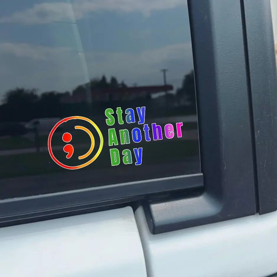 🎗️Share Pack❤️ SAD Mental Health Awareness Car Decal(3pcs)