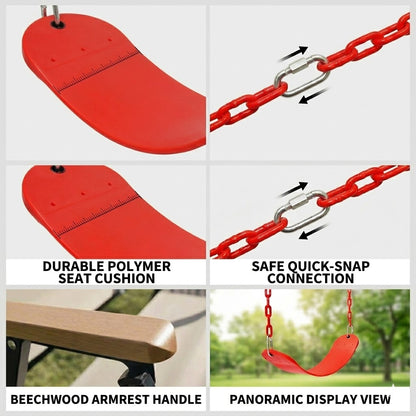 Kids EVA Swing Seat Set