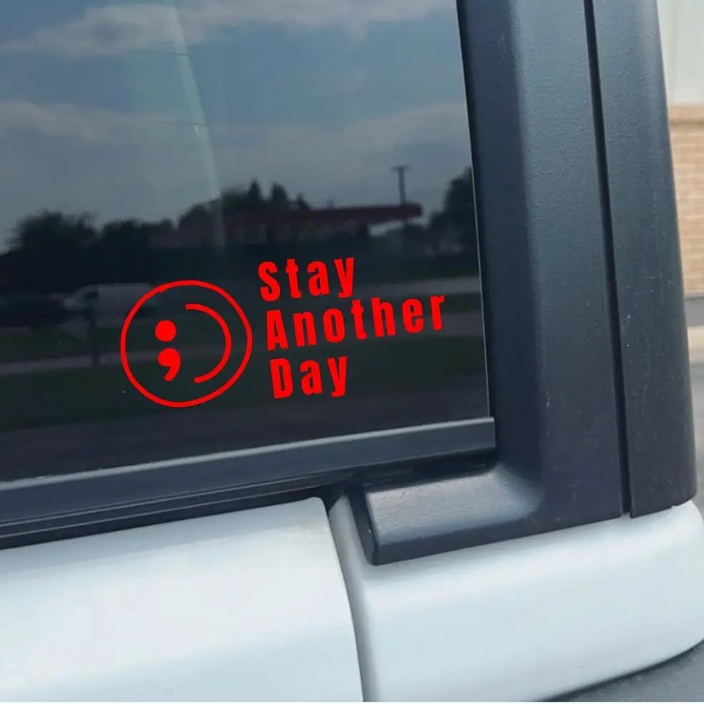 🎗️Share Pack❤️ SAD Mental Health Awareness Car Decal(3pcs)